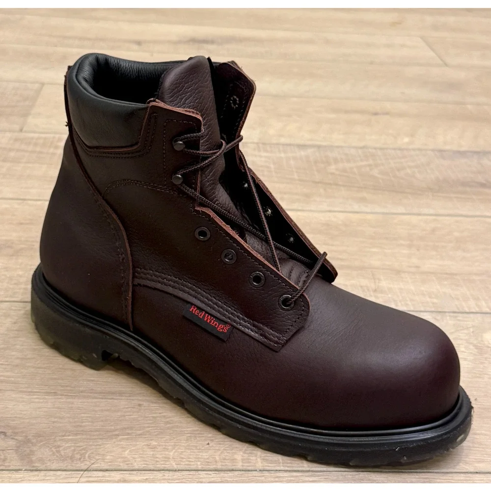NEW RED WING 2406 SUPERSOLE 2.0 6-INCH SAFETY TOE BOOTS SZ 10.5 B